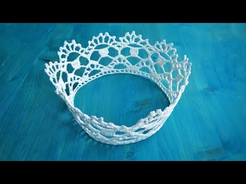 Видео: Корона крючком