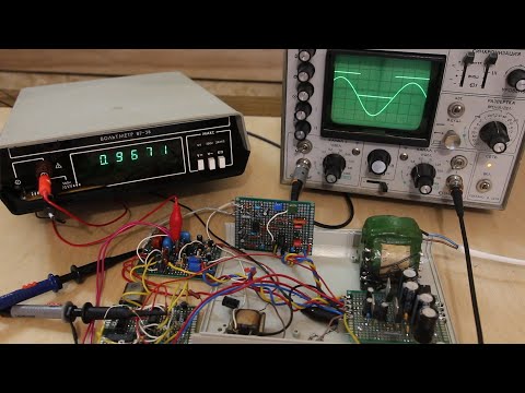 Видео: Синхронный детектор и интеграторы №2 - проверка работы по переменному току и диапазона калибровки