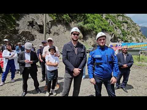 Видео: Строительство ГЭС, в окрестности села Гдым. Ахты 2025 г.