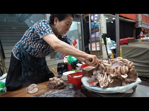 Видео: Корейская колбаса, свиные кишки / корейская уличная еда