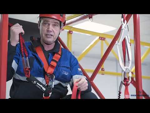Видео: Работы на высоте. Эвакуация и спасение работника с системой "Полиспаст"