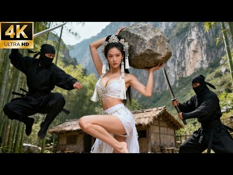 Видео: Нежная девушка с божественными силами побеждает десять мастеров и спасает таинственного нищего! ⚔️