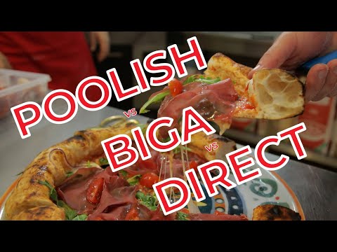 Видео: Тесто для пиццы Biga, Poolish и Direct