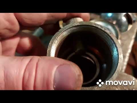 Видео: шаровой кран, устранения течи штока.