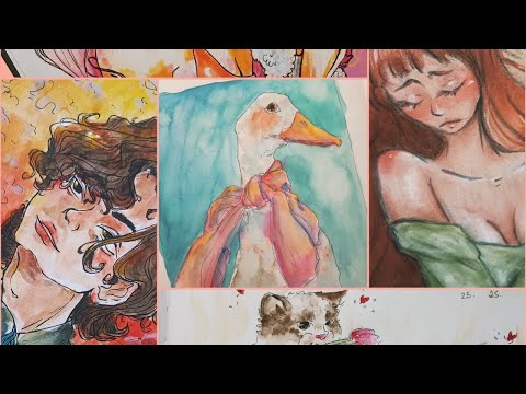 Видео: ОБЗОР СКЕТЧБУКА А4 // SKETCHBOOK TOUR 