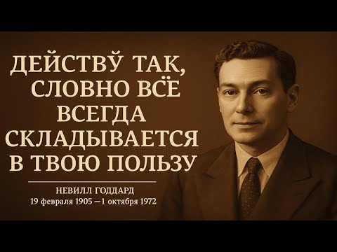 Видео: СЧИТАЙ, ЧТО ВСЁ ВСЕГДА РАБОТАЕТ НА ТЕБЯ | Манифестация от Neville Goddard