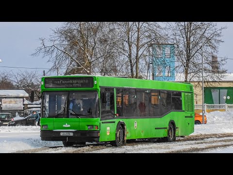Видео: Аўтобус Баранавічаў МАЗ 103.065, рэг. №АА 9996-1, маршрут №5