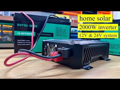 Видео: Полная установка домашней системы хранения солнечной энергии 12 В и 24 В.