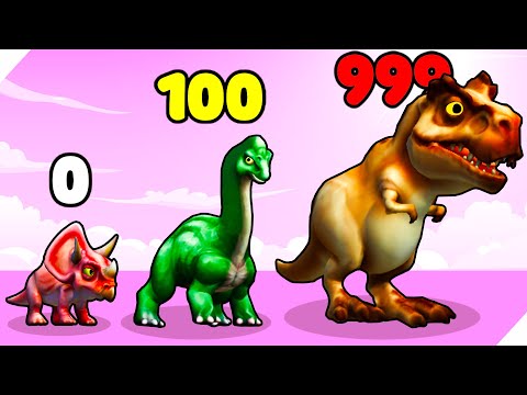 Видео: СЛИЯНИЕ ДИНОЗАВРОВ ДЛЯ НОВОЙ ЭВОЛЮЦИИ! Dino io 3D