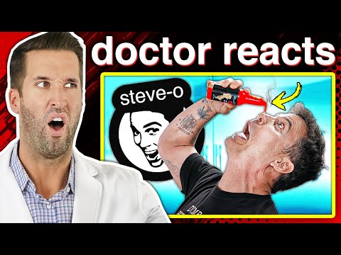 Видео: ВРАЧ смотрит на травмы из Steve-O
