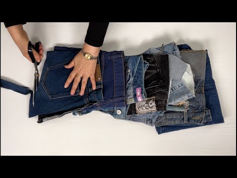 Видео: [DIY] Нет джинсов, чтобы выбросить. | Давайте посмотрим на щедрые джинсы.