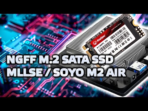 Видео: MLLSE / SOYO Mini PC M2 Air на Intel N4000 - установка SSD, сравнение с EMMC