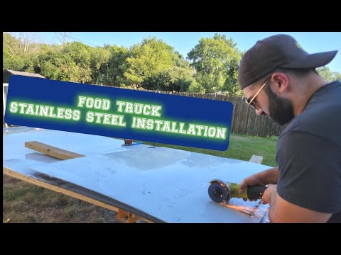 Видео: Как построить фургончик для еды: установка нержавеющей стали