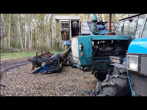 Видео: Бдт ровняет дороги, Енисей синий молотит