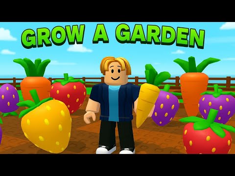 Видео: Grow a Garden: В руки лопату и выращивать огород. первая клубника и марковь.
