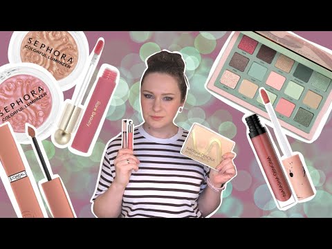 Видео: Natasha Denona Retro Glam, Rare Beauty масло-тинт, Sephora Colourful Luminizer, Loreal Infaillible.