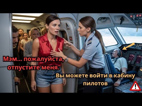 Видео: Ей не разрешили войти в кабину пилотов — пока капитан не потерял сознание во время взлёта.