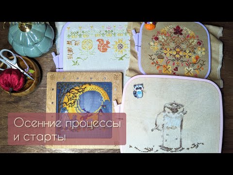 Видео: Осенние СТАРТЫ и текущие ПРОЦЕССЫ | Что вышила за первую половину осени🍁