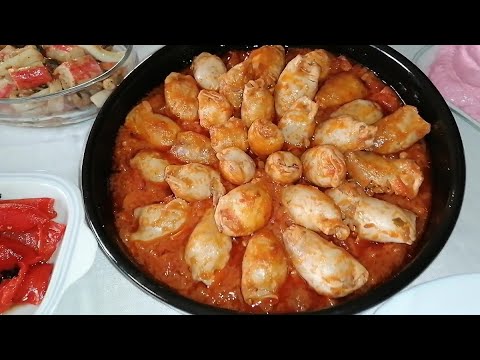 Видео: 🇬🇷 Каламаракья гемиста 🇬🇷 (кальмары фаршированные) / постное блюдо /Греческая кухня/ Просто и вкусно