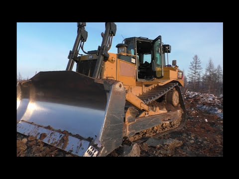 Видео: CAT D8R крайний север. Рыхыхление - мать учения!