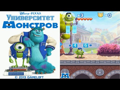 Видео: Monsters University/Университет Монстров - Прохождение Java/Doja/Android игры