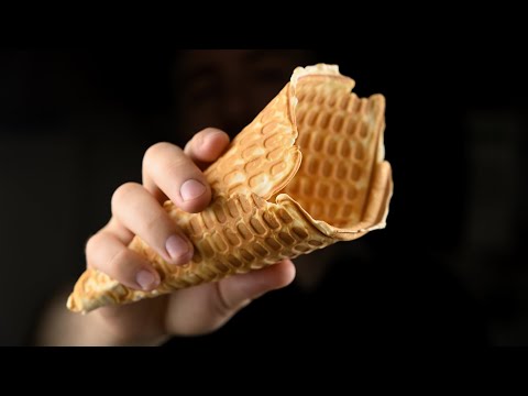 Видео: Как сделать рожок для мороженого. Рецепт теста.