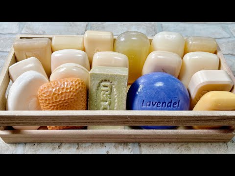 Видео: ASMR soap cutting Relaxing sounds Painted soap Резка крашенного мыла АСМР