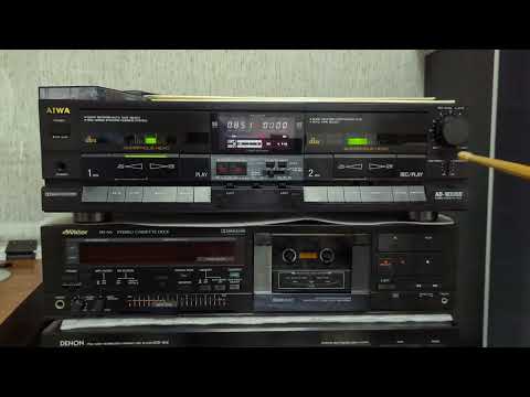 Видео: Aiwa AD - WX808 - двухкассетная птица с аморфными головами и неплохим звуком....