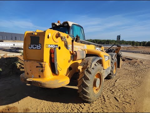 Видео: JCB 540-170 2012г. Плавают обороты двигателя JCB444 T2 на холостом ходу.