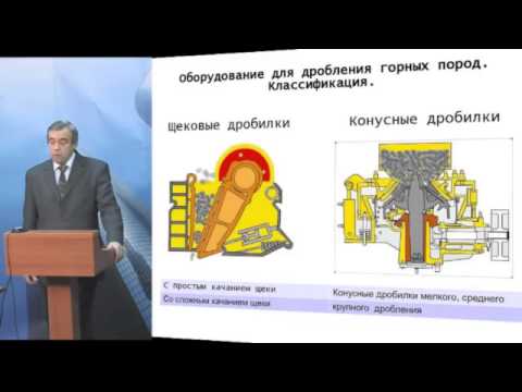 Видео: Дробилки щековые, конусные, роторные, валковые (общая информация).