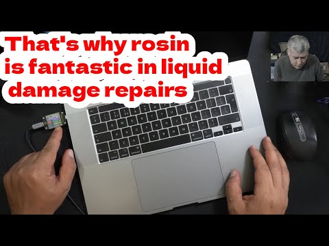 Видео: MacBook Pro A2141 820-01700 не работает — ремонт после попадания воды, сложный.