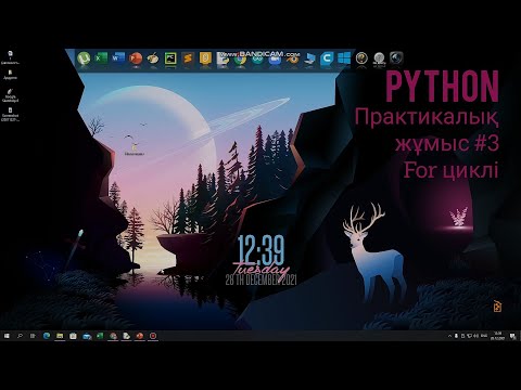 Видео: 8-сынып. python #3 практикалық жұмыс, циклдік алгоритмдерді программалау, for циклі