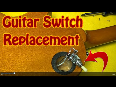 Видео: Как отремонтировать или заменить гитарный переключатель, который режет звук, на Epiphone Gibson L...