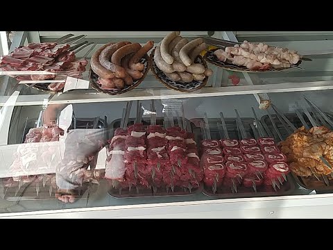Видео: ШАШЛЫК  № 1 в Самарканде ! Фазли шашлык !!! SHASHLIK No. 1 in Samarkand! Fazli barbecue!!!