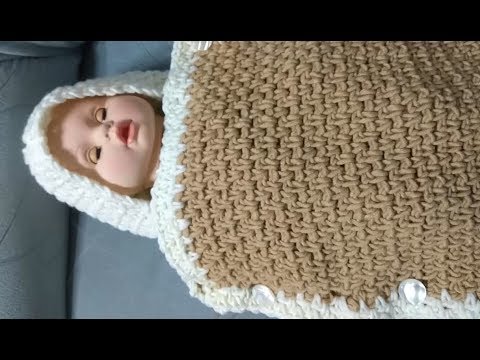 Видео: Как вязать крючком конверт для малыша