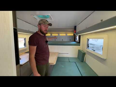Видео: Жилой модуль на Nissan Titan. Piligrim Camper 450L
