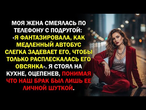 Видео: Моя жена смеялась по телефону с подругой «Я фантазировала, как медленный автобус слегка задевает...