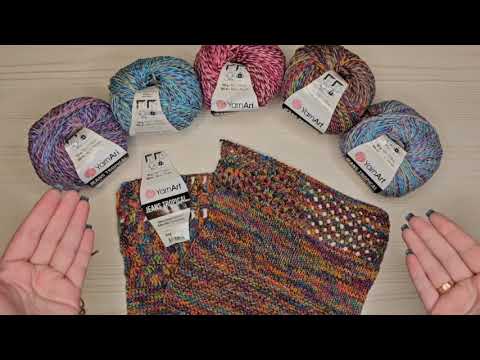 Видео: YarnArt Jeans  Tropical / Обзор пряжи  #вязание #инковяз #вязаниекрючком