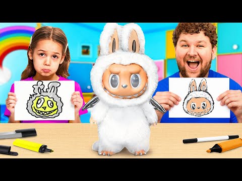 Видео: Кто ЛУЧШЕ Нарисует, тот Получит ПРИЗ Лабубу! Арт-челлендж от WOW MIA