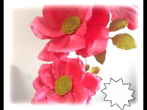Видео: БЕСПЛАТНЫЙ МК/  ЦВЕТОК ИЗ ИЗОЛОНА НА СТОЙКУ