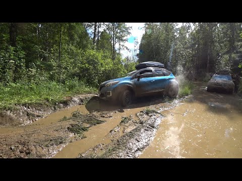 Видео: Kaptur, Duster 2WD, Terrano, Уаз по Синявинским дорожкам.