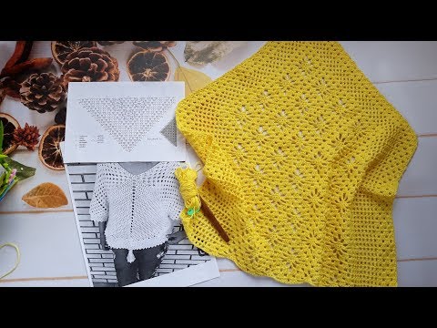 Видео: Топ (джемпер) крючком "Геометрия". Часть 2. Соединяем детали. Рукава.