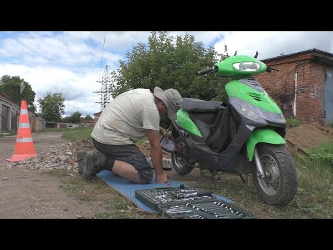 Видео: Купил б/у китайский скутер