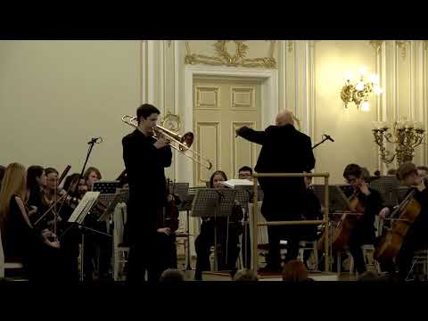 Видео: Н.А. Римский-Корсаков концерт для тромбона с оркестром. Исп. Артём Блажко