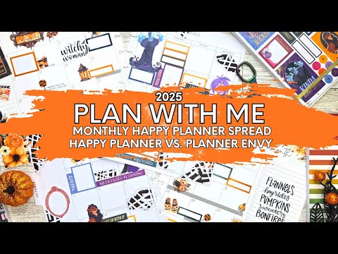 Видео: Настройка ежемесячного разворота на октябрь 2025 г. — Happy Planner и Planner Envy Planners