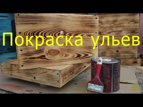 Видео: Покраска ульев.  Подготовка к новому сезону.