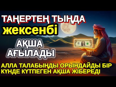Видео: Тыңда Өте күшті дұға жексенбі, Алла бір күнде ойламаған ақша: байлық жібереді, Қарыздан Құтылып
