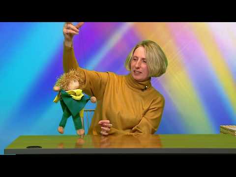 Видео: Мир детства. Делаем куклу-марионетку. Ольга Некрасова