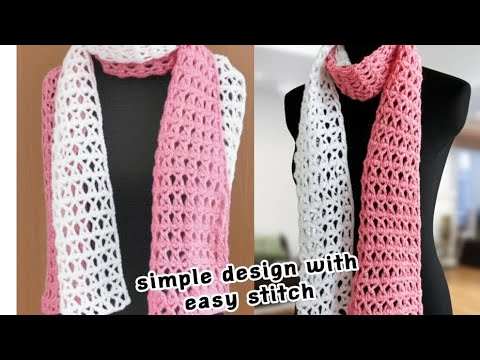 Видео: Как связать чудесную прямоугольную шаль крючком идеального и простого дизайна для начинающих.
