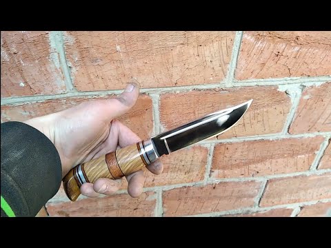 Видео: Финка ЖИГАНСКАЯ Сделаный как в Зоне Рукоять Акация Мербау,грибок Текстолит Х12МФ